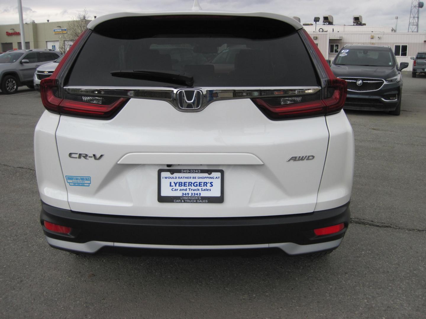 2022 white /Tan Honda CR-V EX-L AWD (2HKRW2H8XNH) , automatic transmission, located at 9530 Old Seward Highway, Anchorage, AK, 99515, (907) 349-3343, 61.134140, -149.865570 - Low miles On this Honda CR-V EX-l Sunroof, remote start come take a test drive. - Photo#3